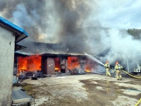 경주 안심리 주택서 화재...80대 남성 부상