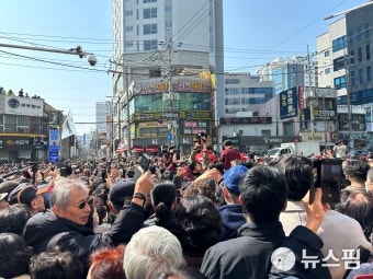 [현장+] 한동훈, '낙동강 벨트' 지원…