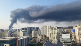 인천 석남동 공장 건물 화재…대응 1단계 발령