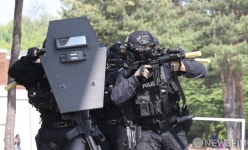국가중요시설 드론테러 방호훈련 투입된 경찰특공대