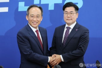 국회에서 만난 추경호 - 박찬대 여야 원내대표