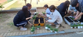 동해시 중학교 텃밭 활용 프로그램 호응 커...삼육중 시범운영