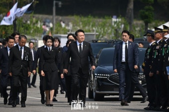 윤석열 대통령 부부 제69회 현충일 추념식 참석