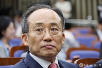 추경호 국민의힘 원내대표, '굳은 표정으로'