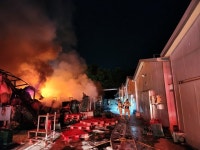 성주 버섯재배사서 불 4시간만에 진화...인명피해 없어