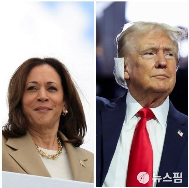 해리스 부통령, 트럼프 전 대통령 제지하며 지지율 앞섰다
