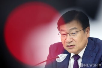 사퇴 선언나선 정점식 국민의힘 정책위의장