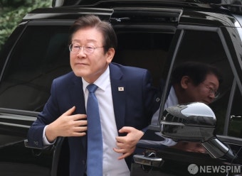 법원 도착한 이재명 더불어민주당 대표
