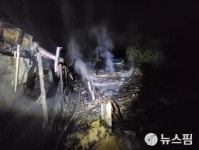 안성시 돼지농장 돈사서 큰 불...자돈 600여 두 폐사