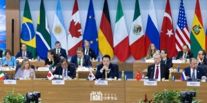 G20 정상회의 글로벌 기아·빈곤퇴치 연합 출범식 참석한 윤석열 대통령