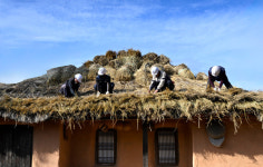 초가지붕 새단장…충북농업기술원의 겨울 준비