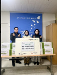 구리시 예비사회적기업 로이, 교문1동에 두유 전달