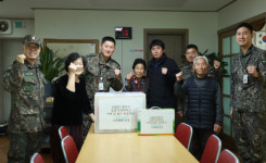 25사단 올수리대대, 설 맞이 연천군 마을회관 위문 활동