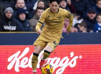 QPR 양민혁, 英무대 데뷔... 들어가자마자 대포알 슈팅 날려