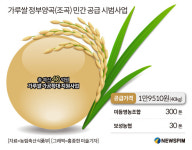 [그래픽] 가루쌀 정부양곡(조곡) 민간 공급 시범사업