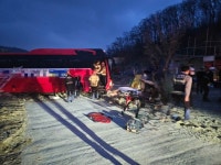 원주 소초면서 통근 버스 펜스 충돌...35명 중경상