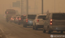 차량 진입통제되는 안동 길안면