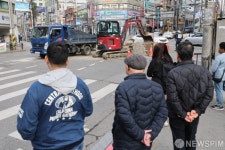 싱크홀 의심 신고에 아찔