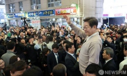 골목골목 경청투어 이재명, 성주전통시장 방문