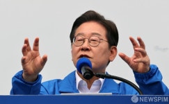 이재명 더불어민주당 대선후보, 창원 상남분수광장 집중 유세