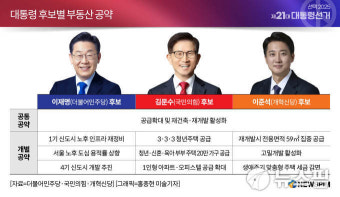 [대선 10대 공약비교] 이재명·김문수·이준석 부동산 공약은…