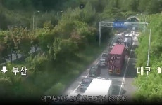 대구부산고속도로 청도2터널서 트럭·승용차 등 5대 추돌…1명 부상