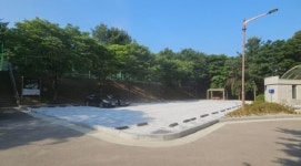 청주 구룡근린공원 주차장 확장 완료
