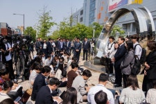 21대 대선 사전투표 마친 이재명 후보