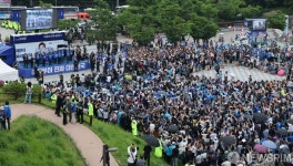 이재명 대선 후보  강북구 북서울꿈의숲 유세