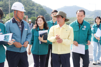 '소통 행정' 정인화 광양시장, 주요 도로·교통 개선 현장 점검