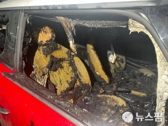 광명 소하동 아파트 지하주차장 차량서 불...차량 2대 피해