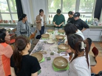 영동군 상촌면 결혼이민자들 그릇 만들기 체험