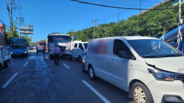 부산 사상구 낙동대로서 6중 추돌…6명 경상