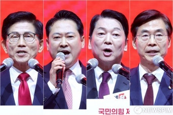 국힘 TK 첫 합동연설회...'반탄' 김문수·장동혁 vs '찬탄' 안철수·조경태