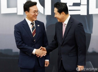 김민석 총리 접견하는 장동혁 대표