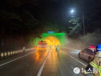 용인 영동고속도로 마성터널 버스 화재…11명 사상