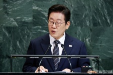 기조연설 하는 이재명 대통령, 제80차 유엔 총회