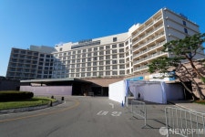 가림막 설치된 경주 힐튼호텔