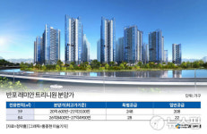 국평 현금 25억 필요…규제 첫 강남 분양 반포 래미안 트리니원에 쏠린 눈