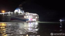 신안 해상에 좌초된 퀸제누비아2호