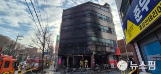 광주 남구 중학교 앞 상가서 불…18분 만에 진화