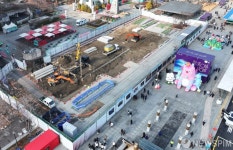 서울시 감사의 정원 공사 현장