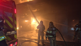 진주 금곡면 버섯재배 농장서 불…인명피해 없어