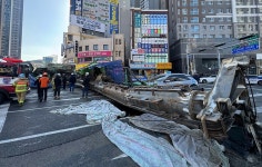 대구 만촌동 지하철공사장서 천공기 쓰러져…3명 부상