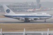 프랫 & 휘트니 B747SP-B5, 샤프에비에이션케이 중정비 위해 한국 방문