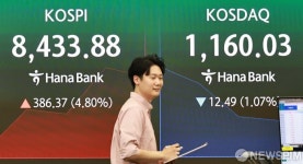 코스피 8433.88...코스닥 1160.03 출발