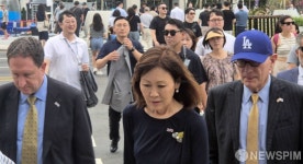 광화문광장 찾은 미셸 스틸 주한미국대사