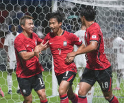 [2026 AG] '엄지성 해트트릭' 한국, 조별리그 첫 경기서 카타르 4-1 제압