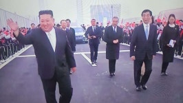 김정은, 단둥서 '항미원조' 기념관 참관, 中 서열 4위 왕후닝과 회담