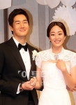 [포토]결혼 앞두고 싱글벙글  ‘김효진-유지태’